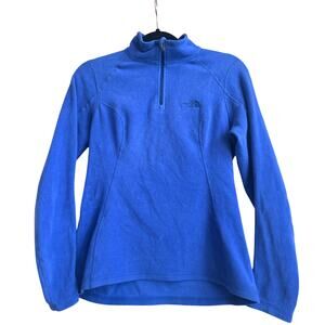 The North Face Blue Fleece Half Zip Up Pullover Sweater